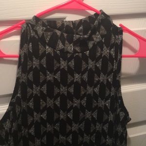 High neck trapeze top